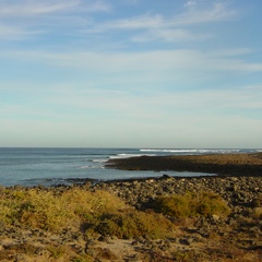 View of the surf breaks at Majanicho.