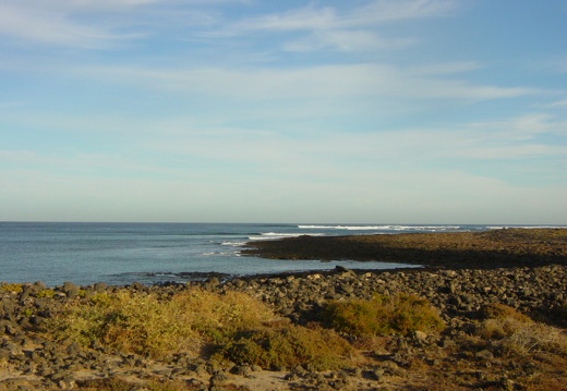 View of the surf breaks at Majanicho.
