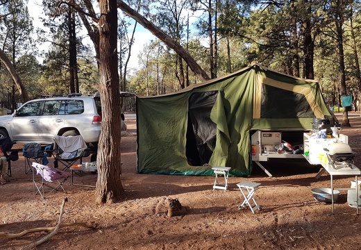 Onze kampeerplaats