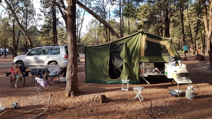 Onze kampeerplaats