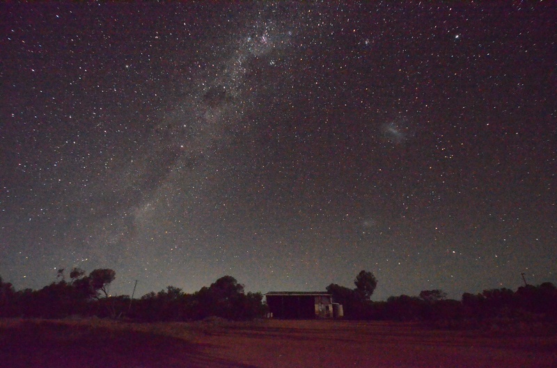 Milky Way boven Goongarrie Station .