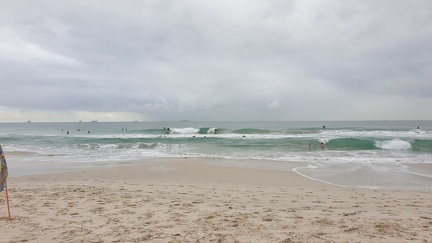 Surf na de storm.