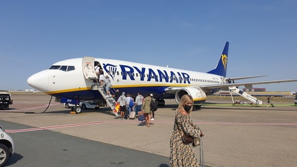 Met Ryanair naar Spanje voor deel 5 van de vakantie.