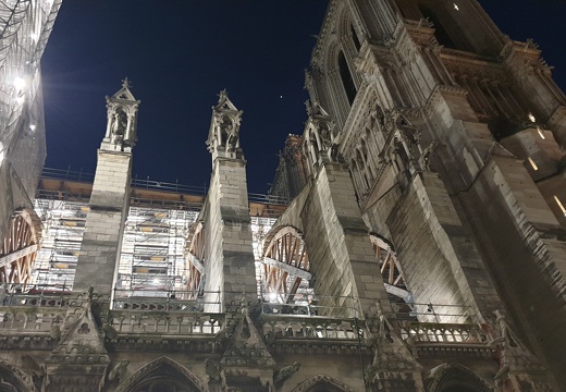 Reconstructiewerken aan de Notre Dame.