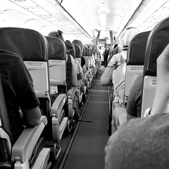 De trip wordt verdergezet - met het vliegtuig van Malaga naar Londen.